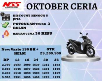 NSS Pringsewu Hadirkan Promo Oktober Ceria Honda Vario 150